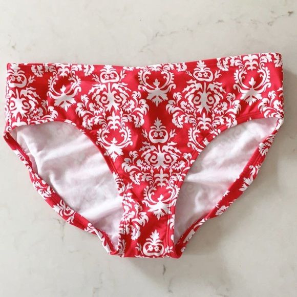 🌈5/$25 Merona red & white bandana bikini bottoms - Picture 1 of 6